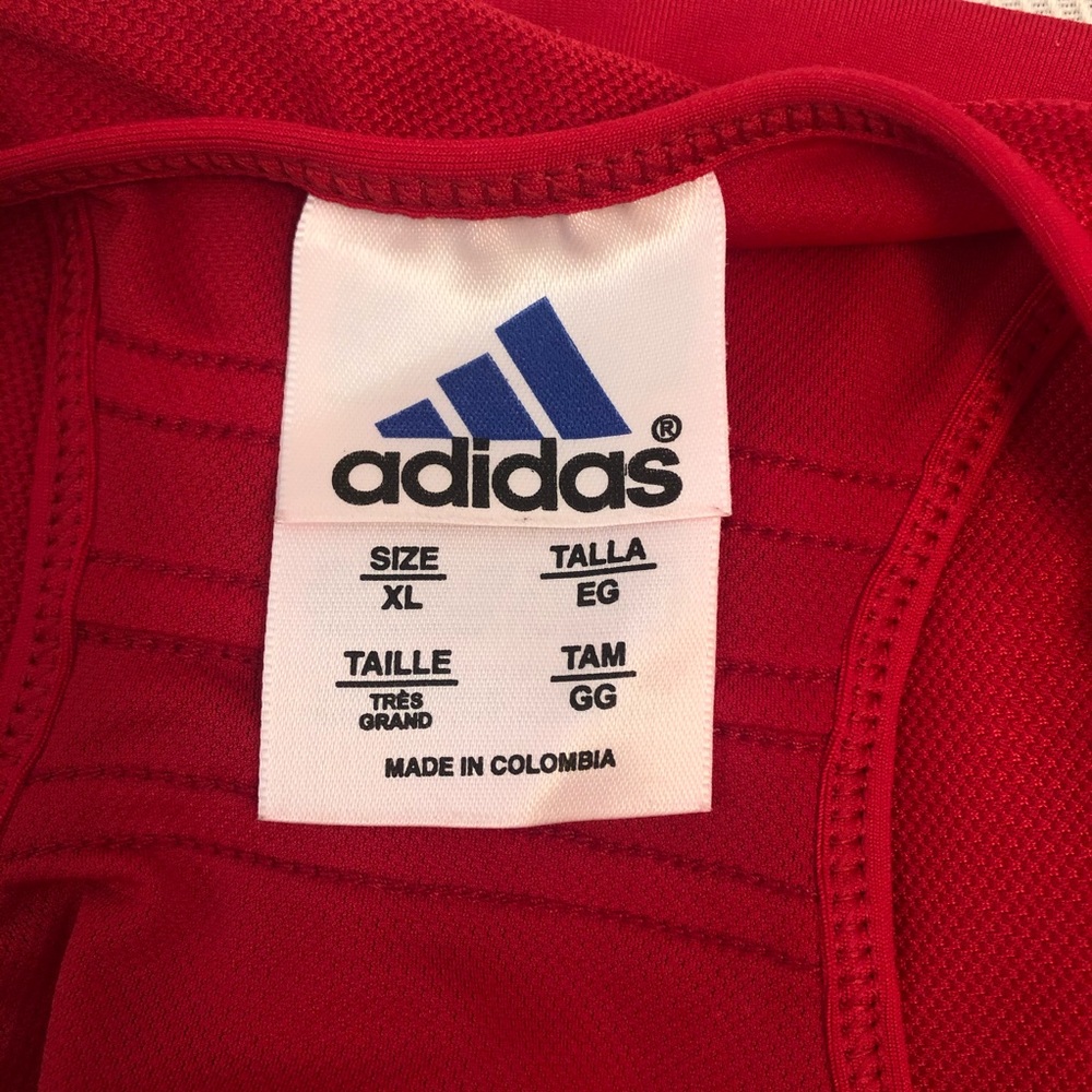 Adidas Red Athletic Racerback Top - Picture 4 of 5